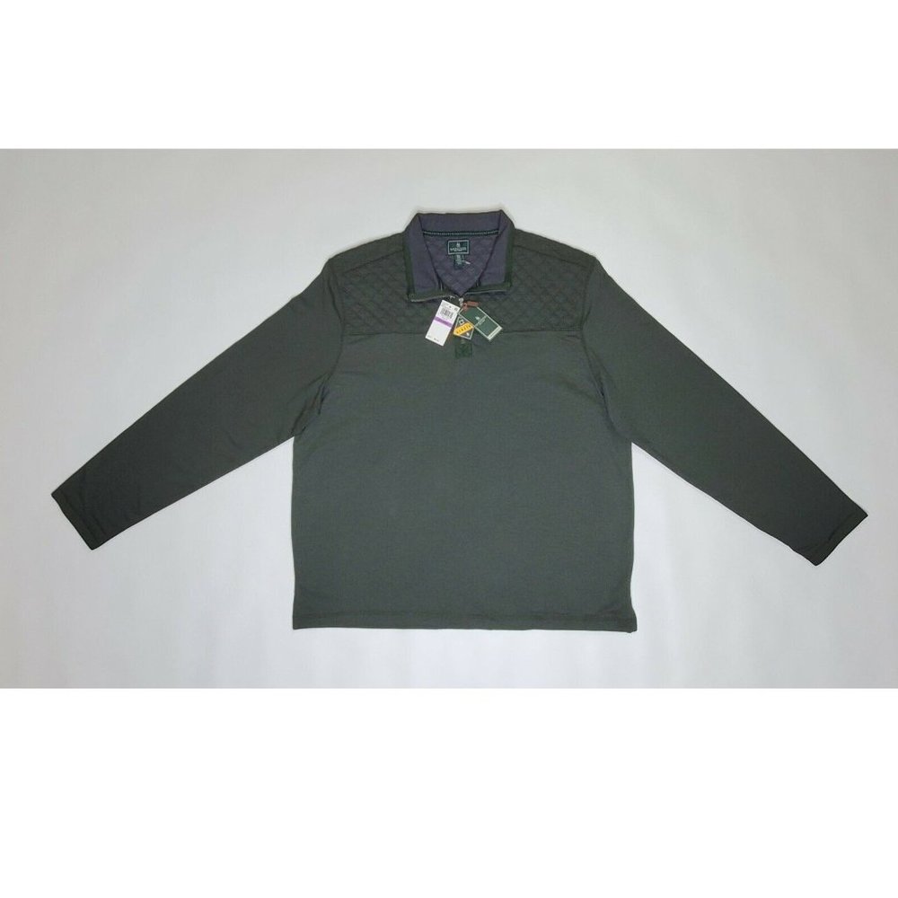 G.H. Bass Long Sleeve Cool Touch Half-Zip Fleece Jacket Men's 2XL
